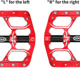CXWXC Road/MTB Bike Pedals - 3 Bearings 9/16” Aluminum Alloy Bicycle Pedals - Mountain Bike Pedal with Removable Anti-Skid Nails