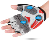 Cycling Gloves for Men Women - Breathable Gel Road Mountain Bike Riding Gloves - Anti-Slip Half Finger Glove for Fitness Cycling Training