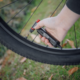 CO2 Inflator and Tubeless Tire Repair Kit - Presta & Schrader Valve Compatible - Bicycle Tire Pump for Road and Mountain Bikes - No CO2 Cartridges Included